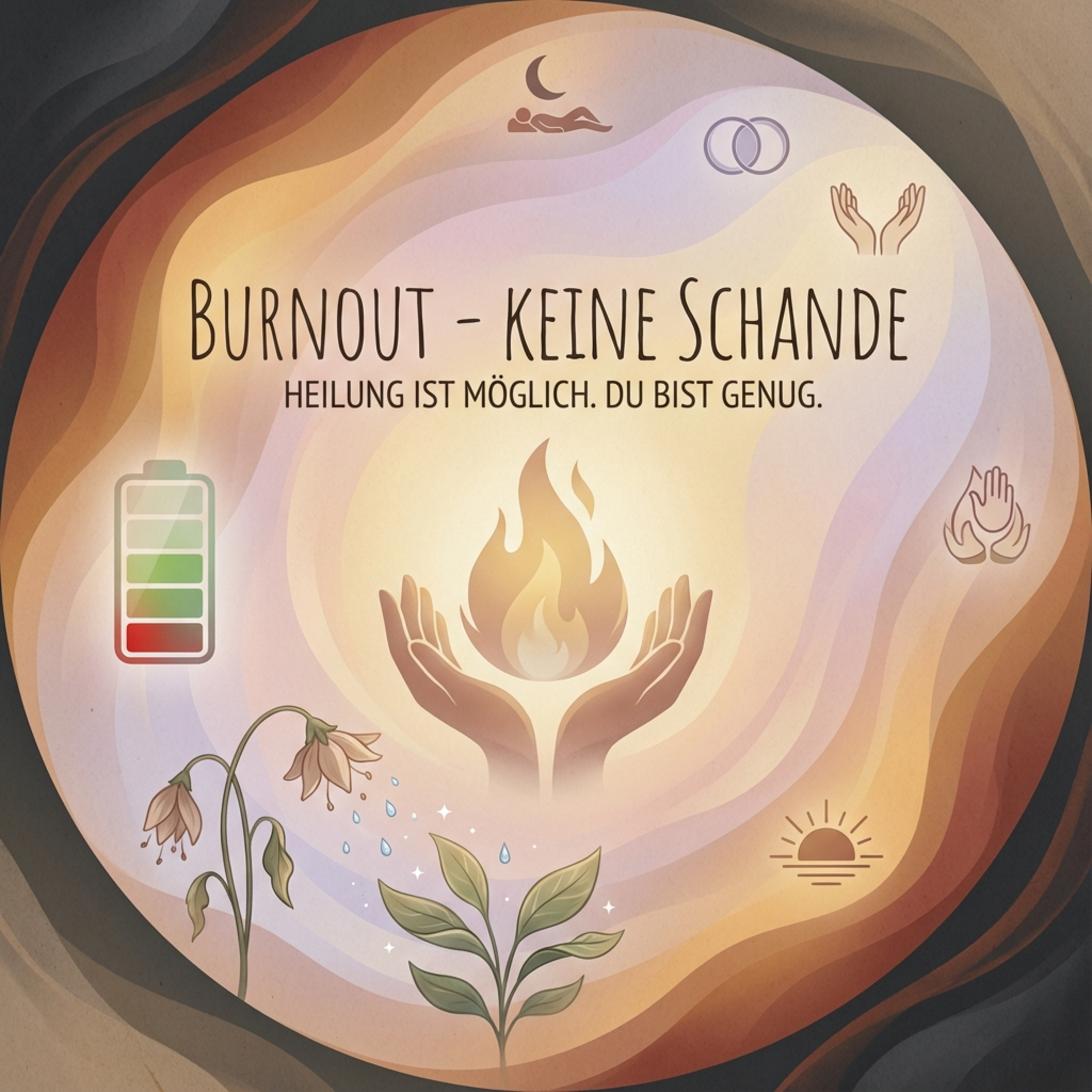 Artwork Warum Burnout keine Schande ist – Ausgebrannt sein kann jeden treffen