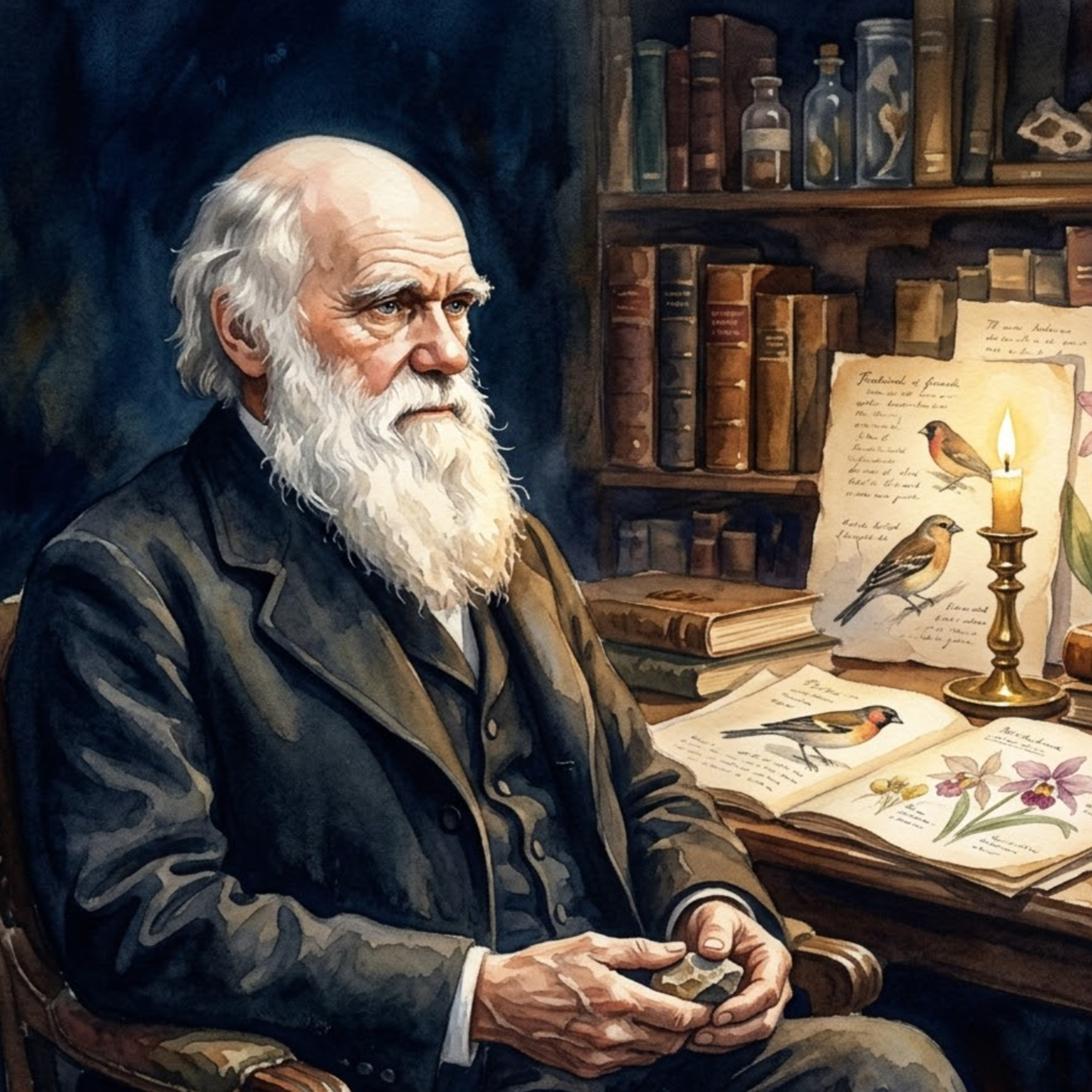 Artwork Charles Darwin – Das leise Knirschen der Kiesel auf dem Sandwalk