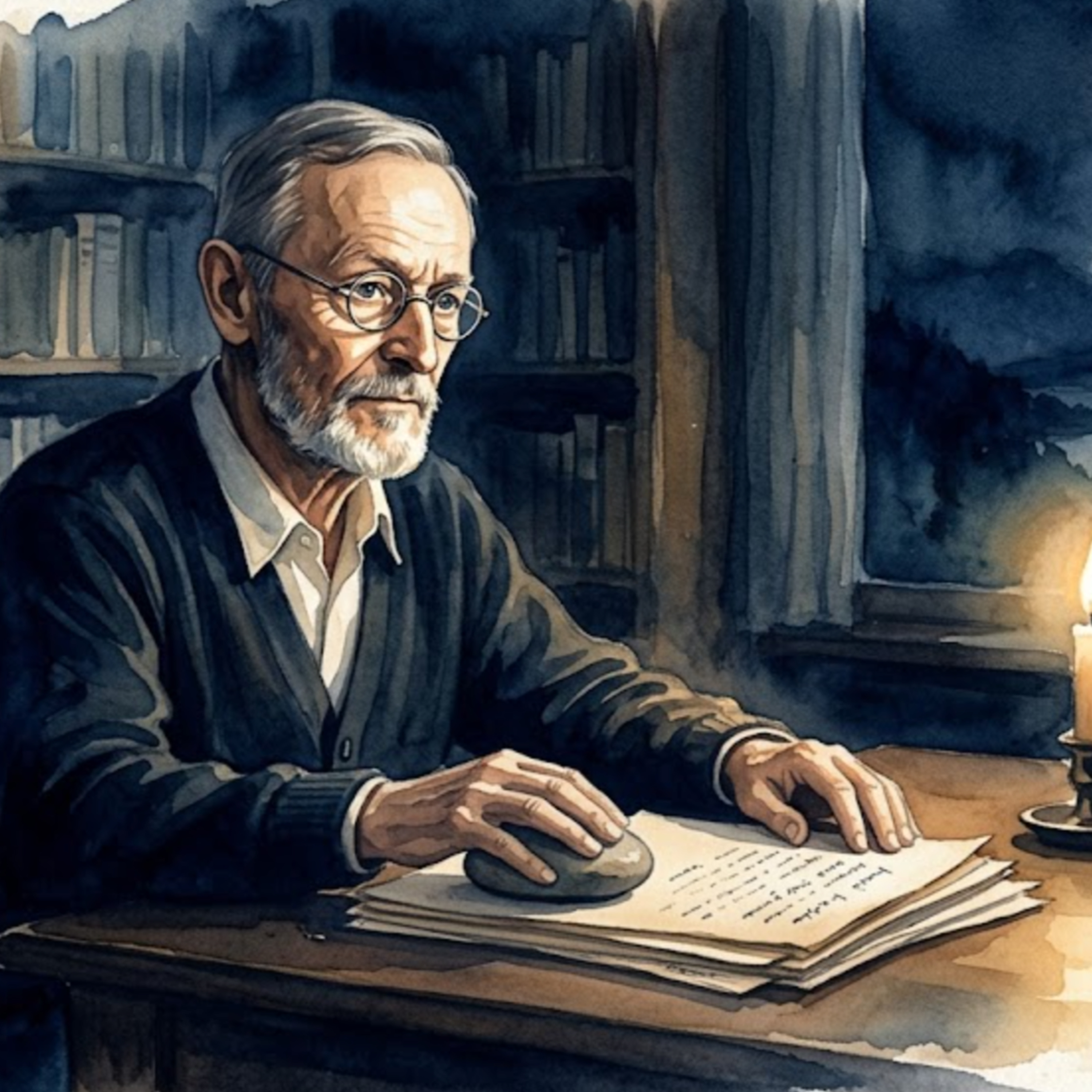 Artwork Hermann Hesse – Die Stille der Wassersteine am Ufer
