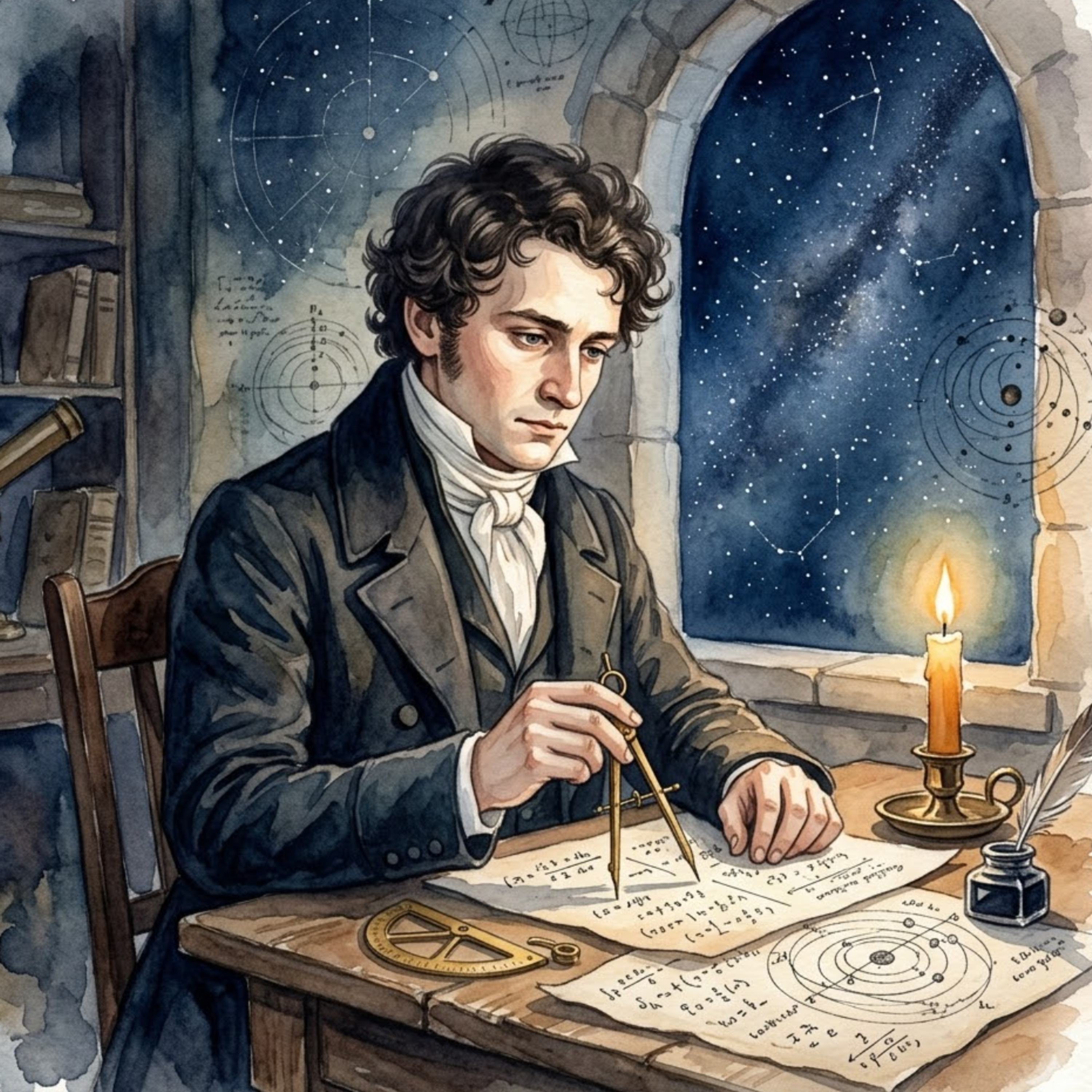 Artwork Carl Friedrich Gauss – Der Blick zu den fernen Sternen