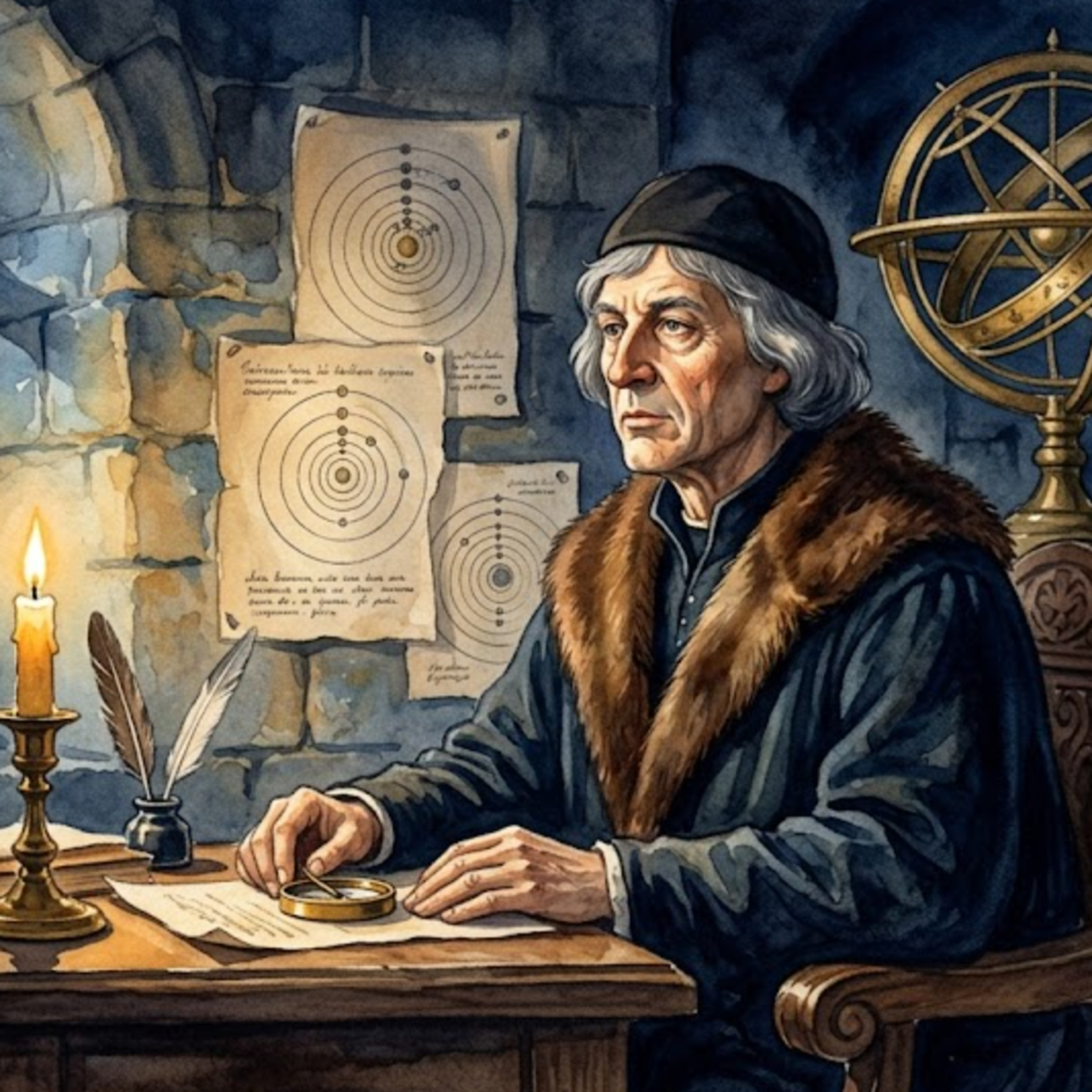 Artwork Nikolaus Kopernikus – Wenn die Sterne über dem Turmzimmer ruhen