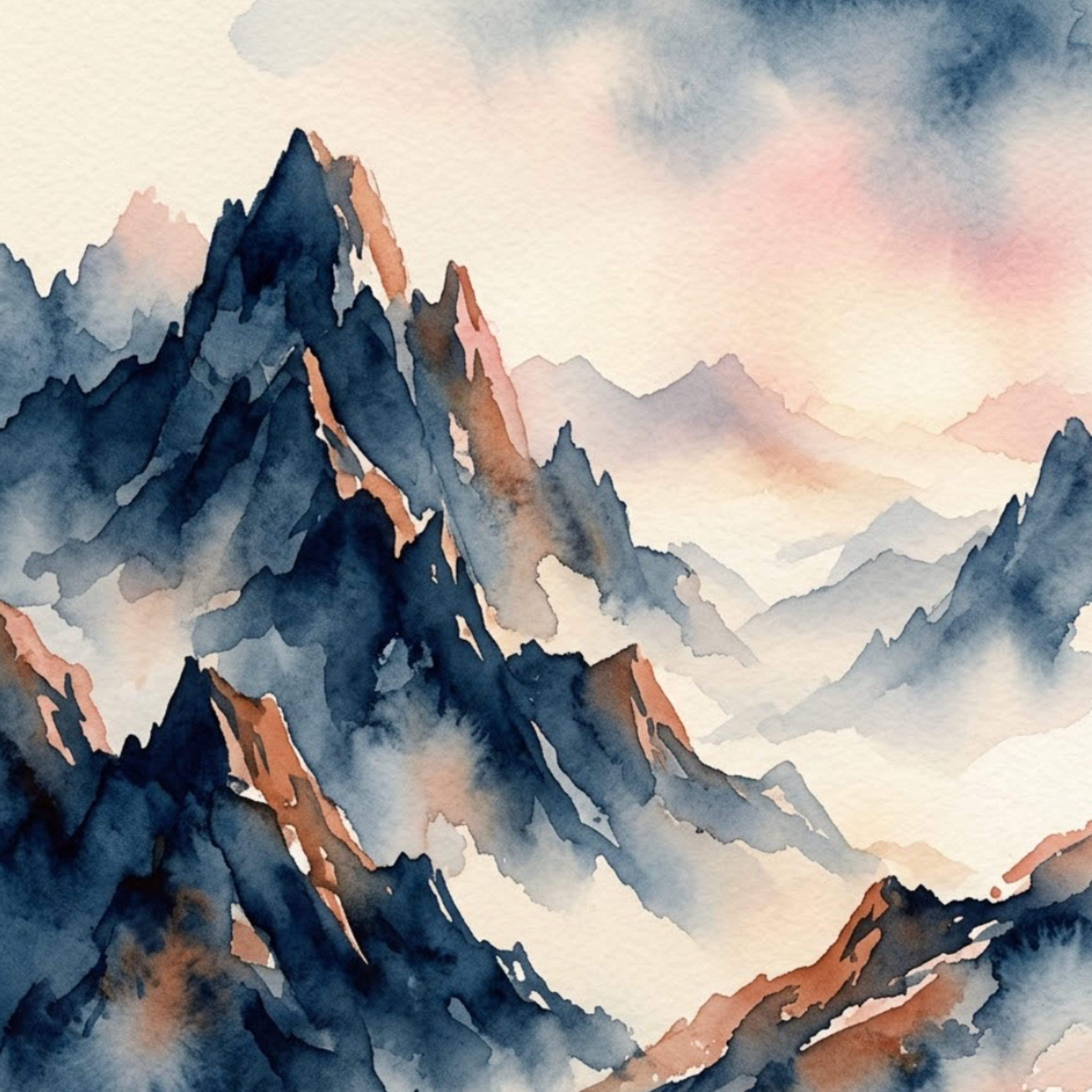 Artwork Dolomiten – Wenn die Felszinnen rosa leuchten