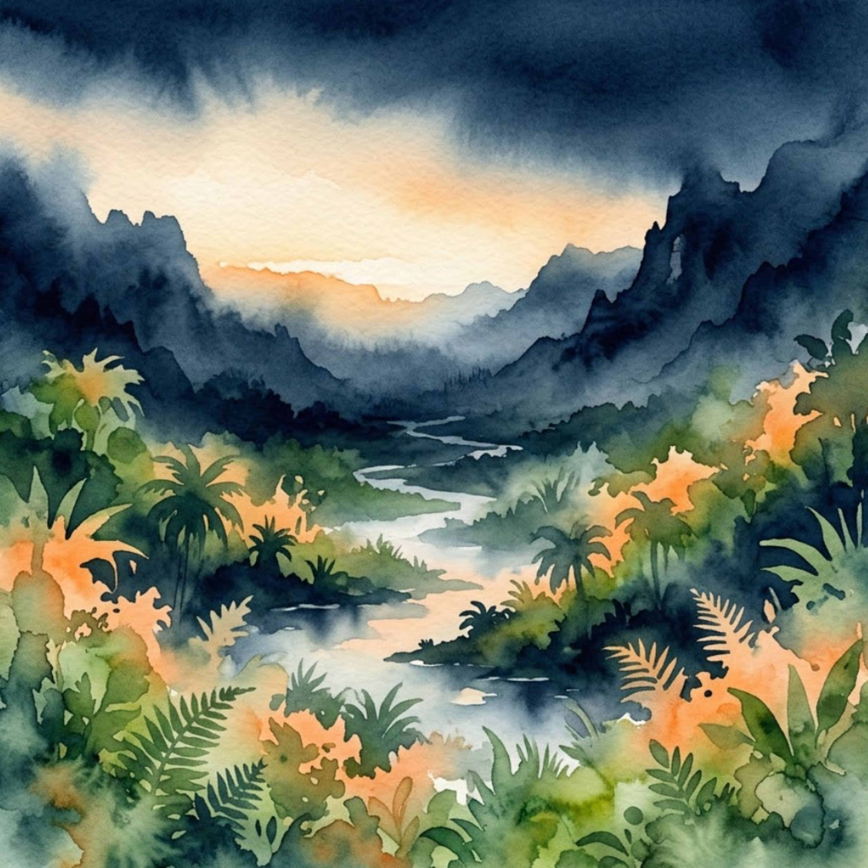 Artwork Medellín – Wenn die Papageien im grünen Tal heimkehren