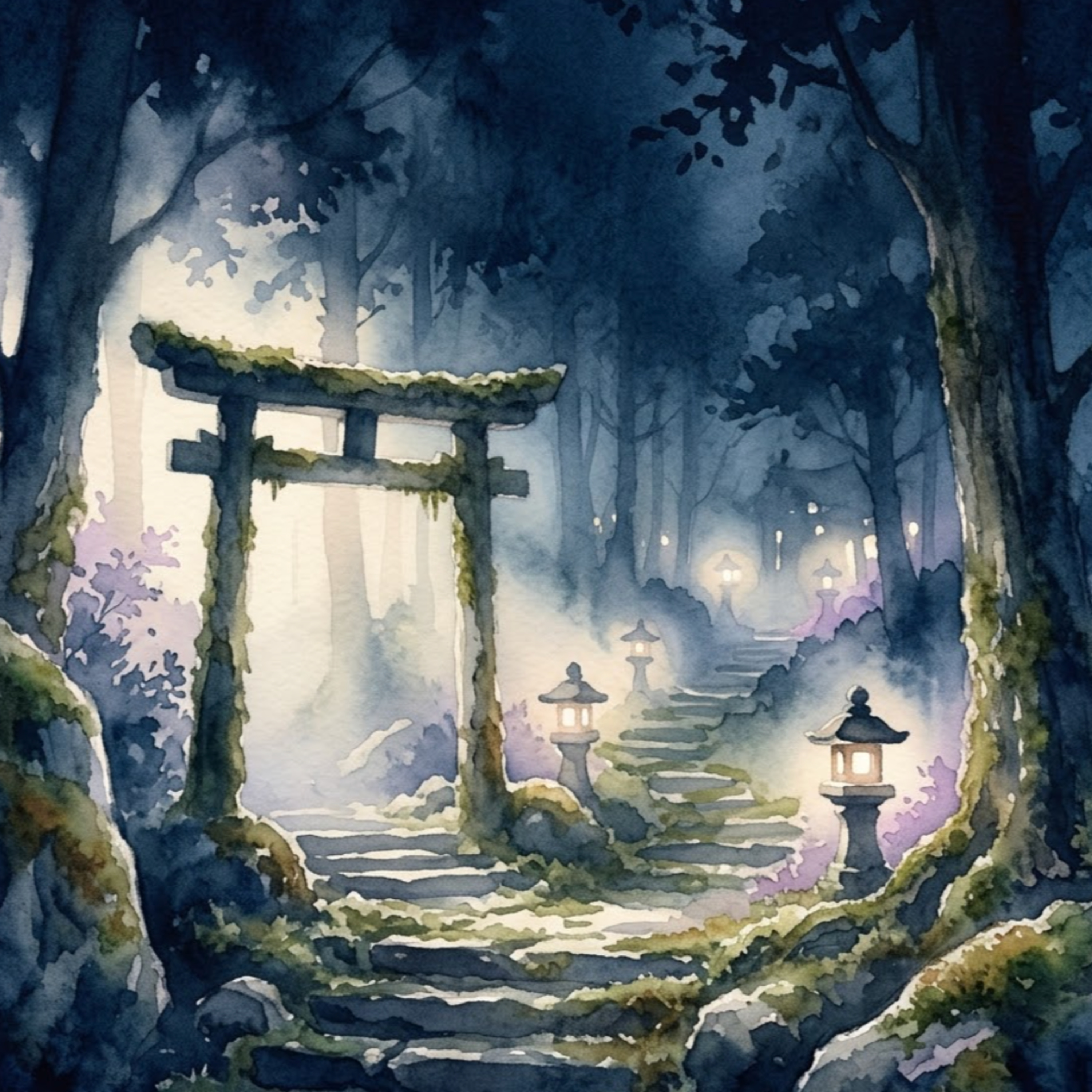 Artwork Nara – Wenn die Rehe zwischen alten Pagoden weiden